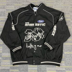 Aelfric Eden Energetic Varsity Jacket Size XL Embroidered Streetwear Oversized
